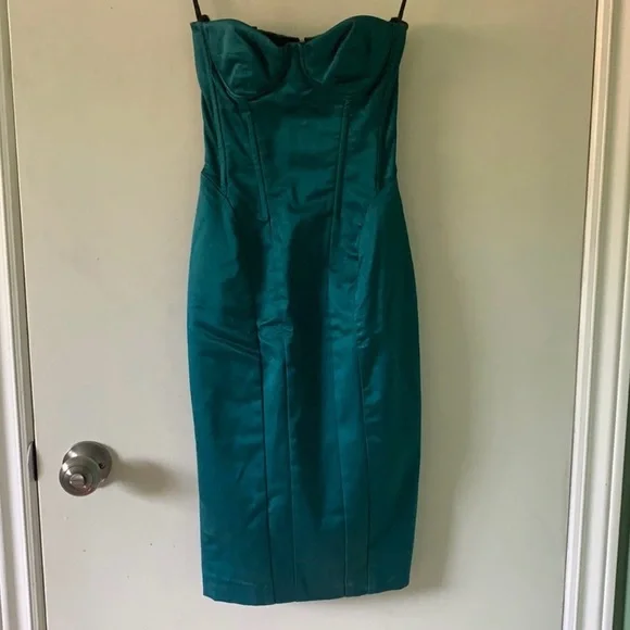 D&G Bustier Dress in colour Petroleum - Picture 4 of 7